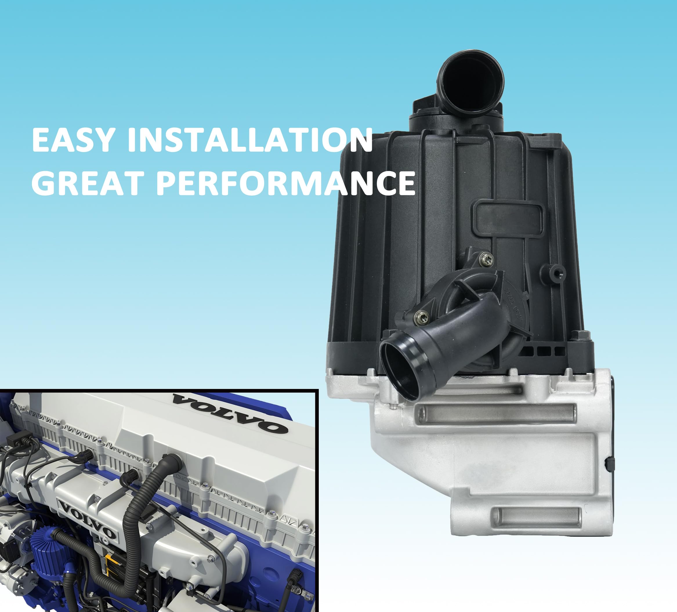 Volvo D13 Crankcase Ventilation Oil Separator - Compatible with 22877306, 21373547, 20532891 - Engine Protection & Emission Control for Trucks & Heavy-Duty Vehicles