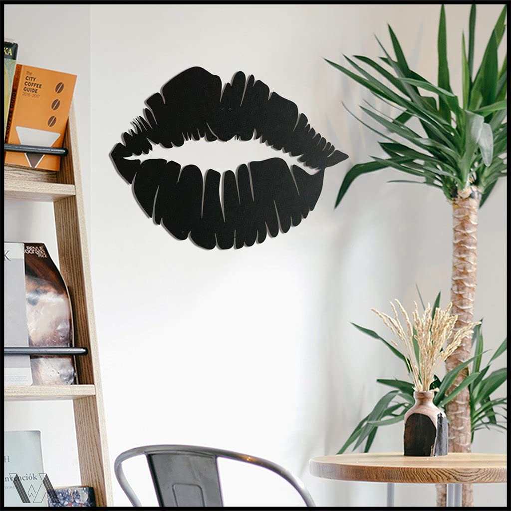 Lips Metal Wall Art - Home Decor for Living Room & Bedroom
