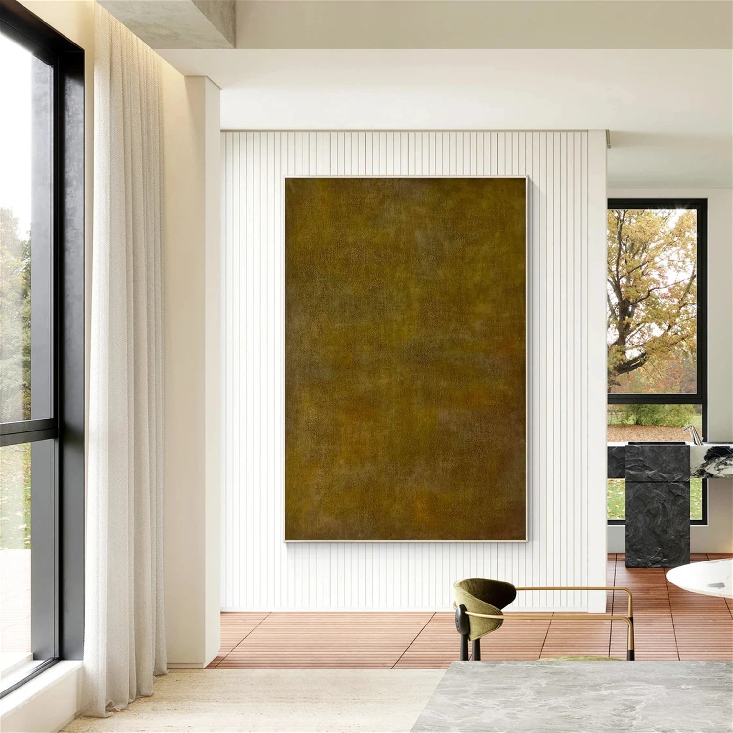 Brown Abstract Wall Art Canvas Print #BB164 - Modern Home Decor for Living Room, Bedroom & Office