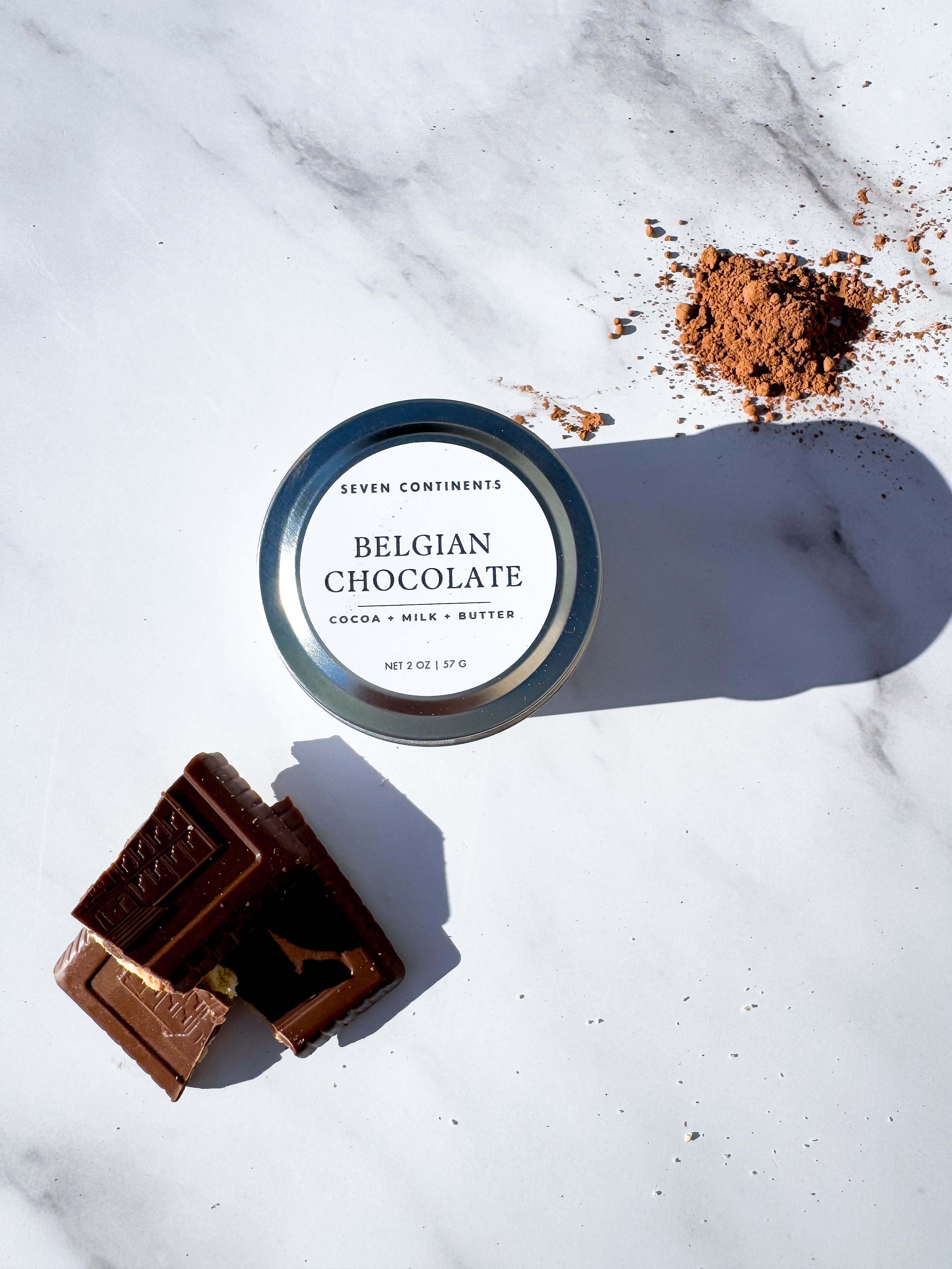 Premium Belgian Chocolate Scented Soy Wax Mini Candles - Handmade, Eco-Friendly, Long-Lasting for Home, Office, Spa & Romantic Ambiance