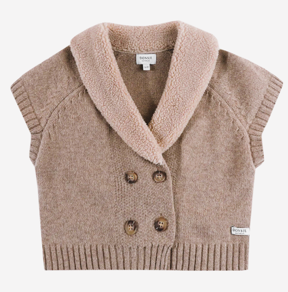 Donsje Nannie Waistcoat for Kids - Soft Leather Vest (18M-8Y) - Stylish & Comfortable for Outdoor Play, School, and Special Occasions