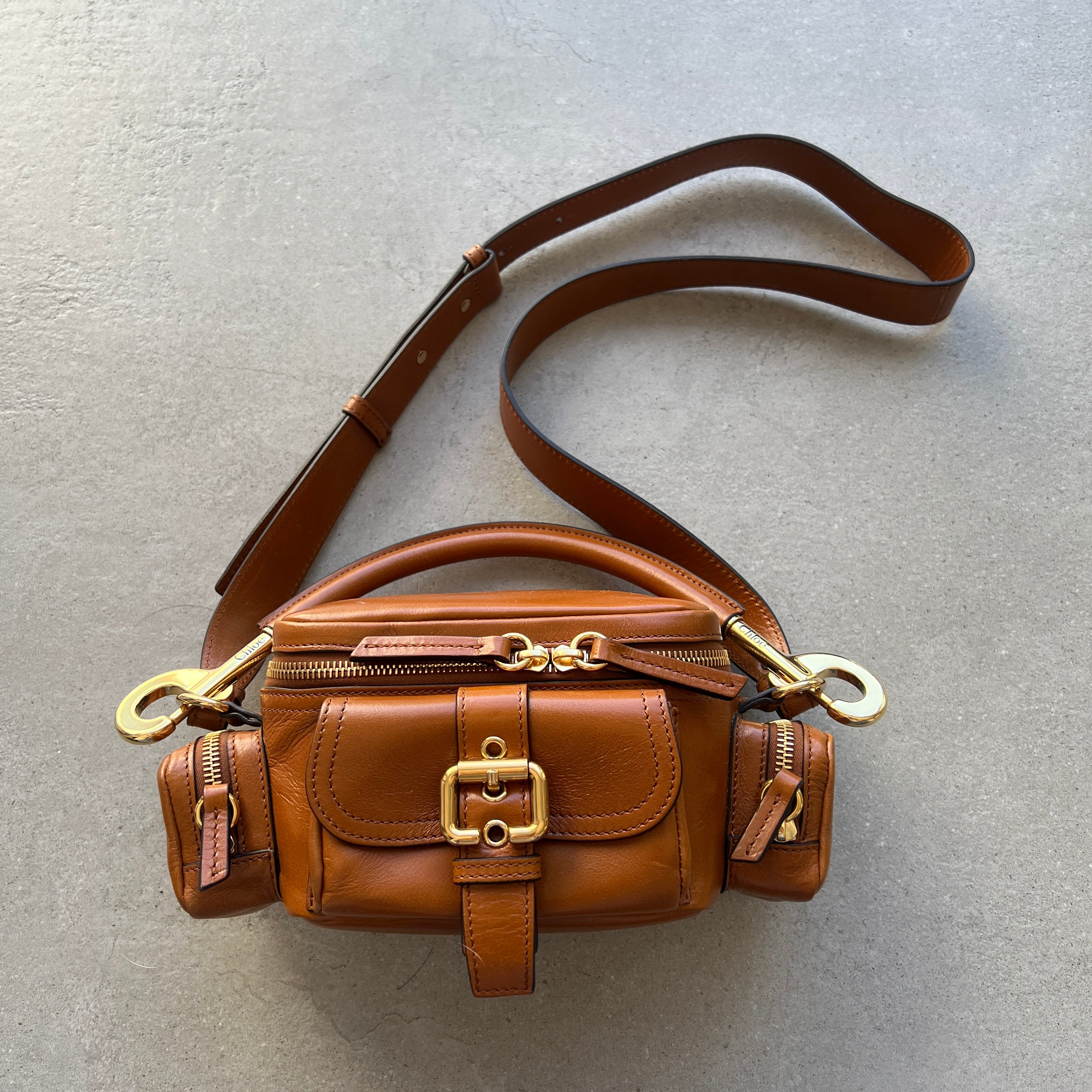 Compact Camera Bag for DSLR & Mirrorless Cameras - Lightweight & Durable Clay-Colored Pouch for Travel, Hiking & Everyday Use