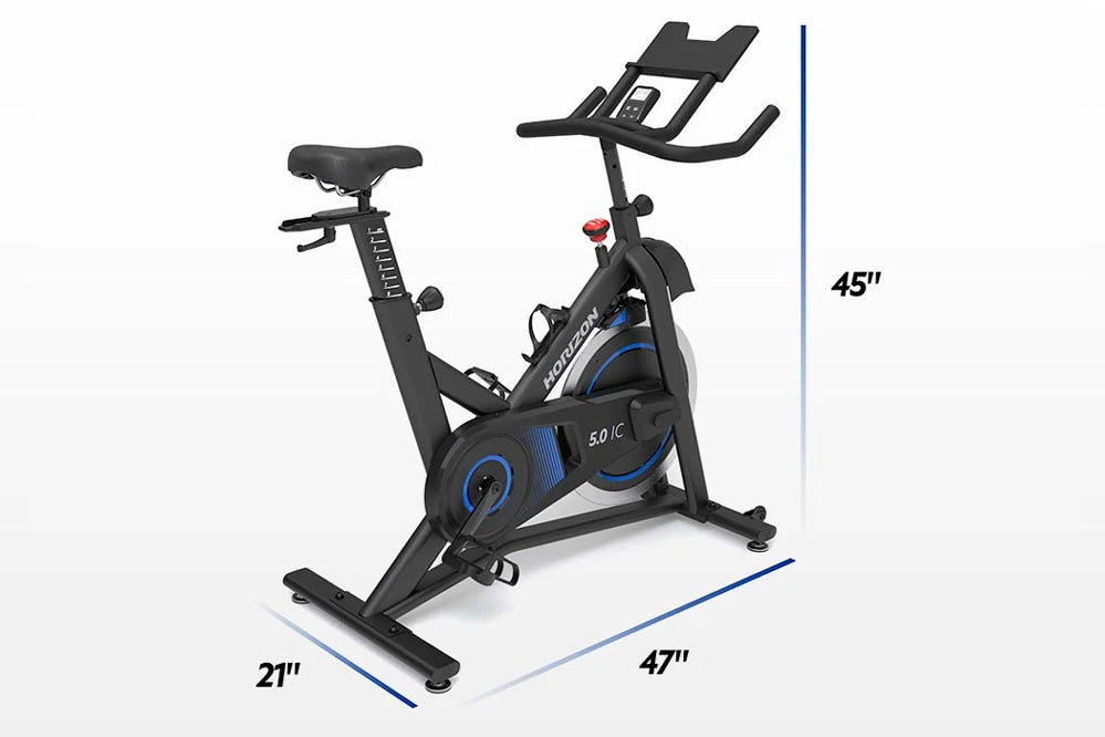Horizon 5.0 IC Indoor Cycling Bike - Professional Home Exercise Bike for Cardio Workouts - Perfect for Home Gym, Spin Classes & Weight Loss Training