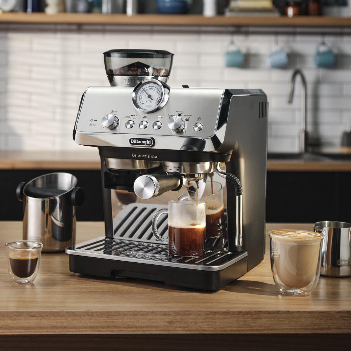 De'Longhi EC9155MB La Specialista Arte Manual Pump Espresso Machine - Premium Home Barista Coffee Maker for Espresso, Latte & Cappuccino - Perfect for Kitchen, Office & Gifting