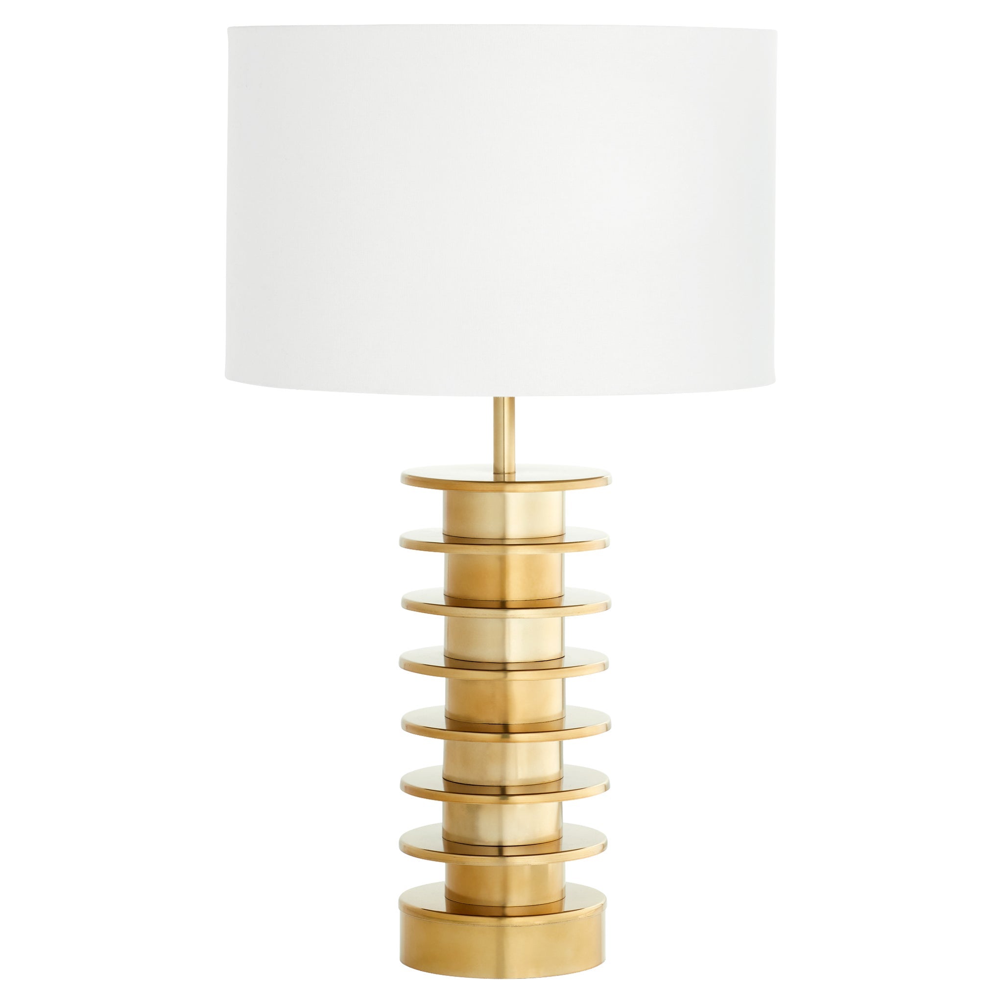 Cyan Design 11390 Alessio Brass Table Lamp – Elegant Home & Office Lighting for Living Room, Bedroom, or Study