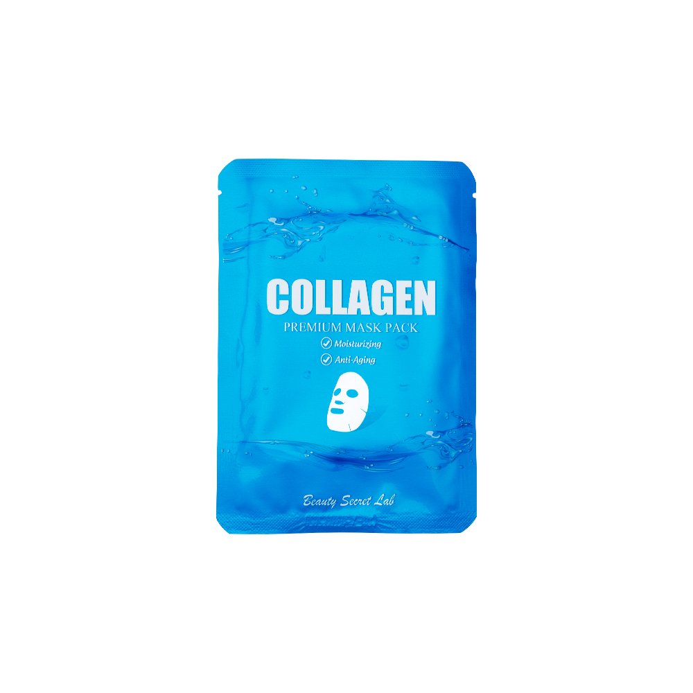 Premium Collagen Facial Mask (10 Pack) - Anti-Aging Sheet Mask for Hydration & Skin Rejuvenation | Perfect for Daily Skincare Routine & Spa Night Self-Care