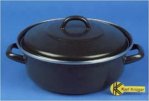 Karl Kruger Nostalgia Series 28cm Roasting Pan - Premium Stainless Steel Cookware for Oven & Stovetop - Perfect for Roasting Chicken, Turkey, Vegetables & Holiday Meals