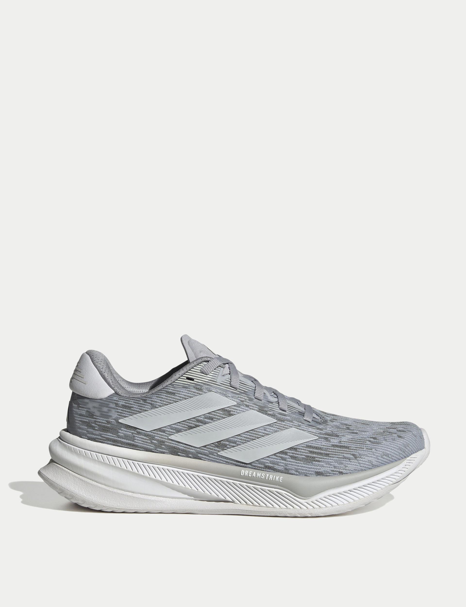 Supernova Comfortglide Running Shoes for Men & Women - Lightweight, Cushioned & Breathable - Halo Silver/Grey One/Dash Grey - Perfect for Jogging, Gym Workouts & Daily Walking