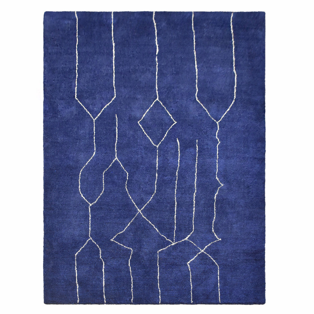 Handmade Euphoria Hand Knotted Rug - Premium Wool Area Rug for Living Room, Bedroom & Dining Room - Boho Chic Home Decor