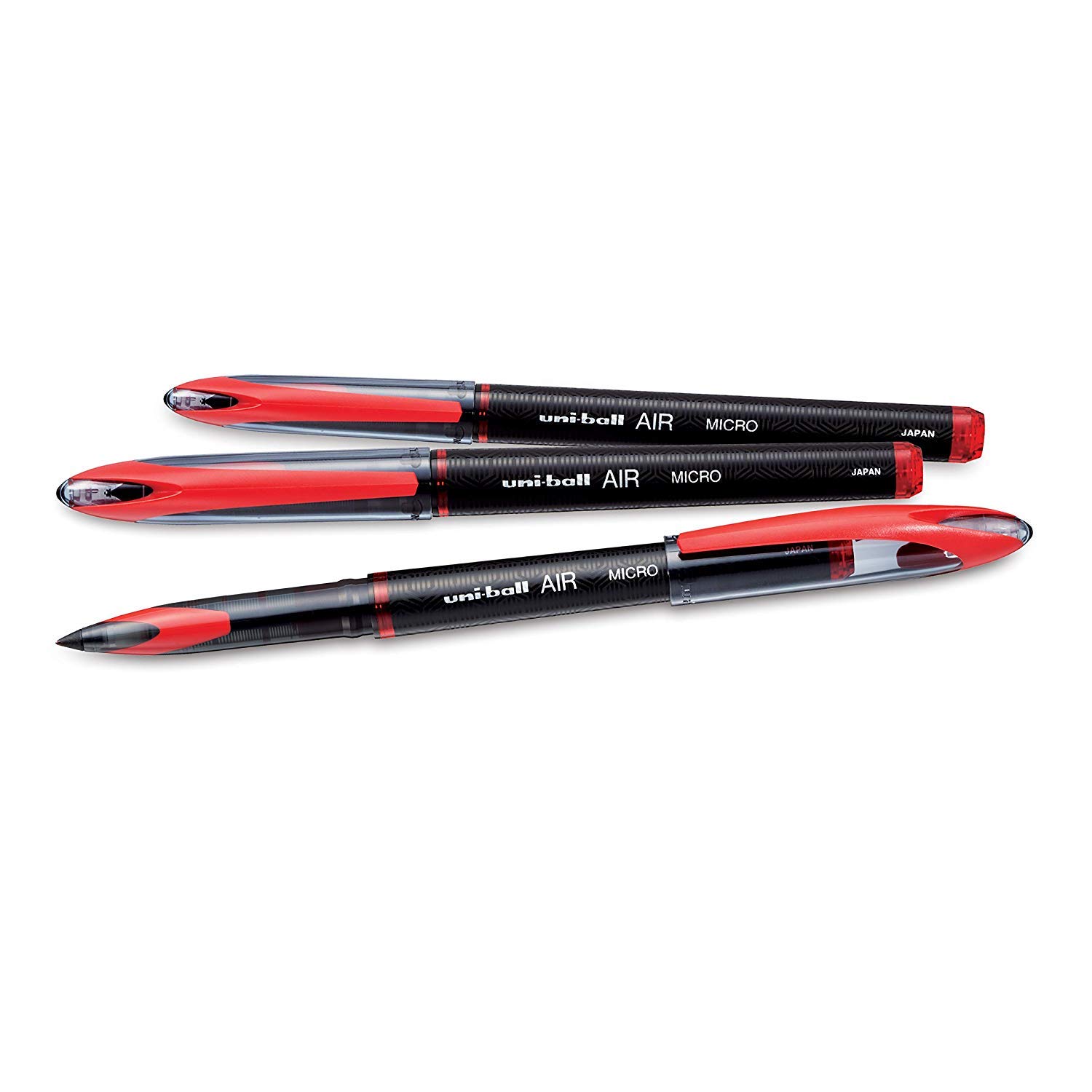 Uniball Air 12 Pack Red 0.7mm Medium Rollerball Pens - Smooth Writing Gel Pens for Office, School & Art Projects - Colored Pens Set with Fine Point for Note Taking, Journaling & Creative Work