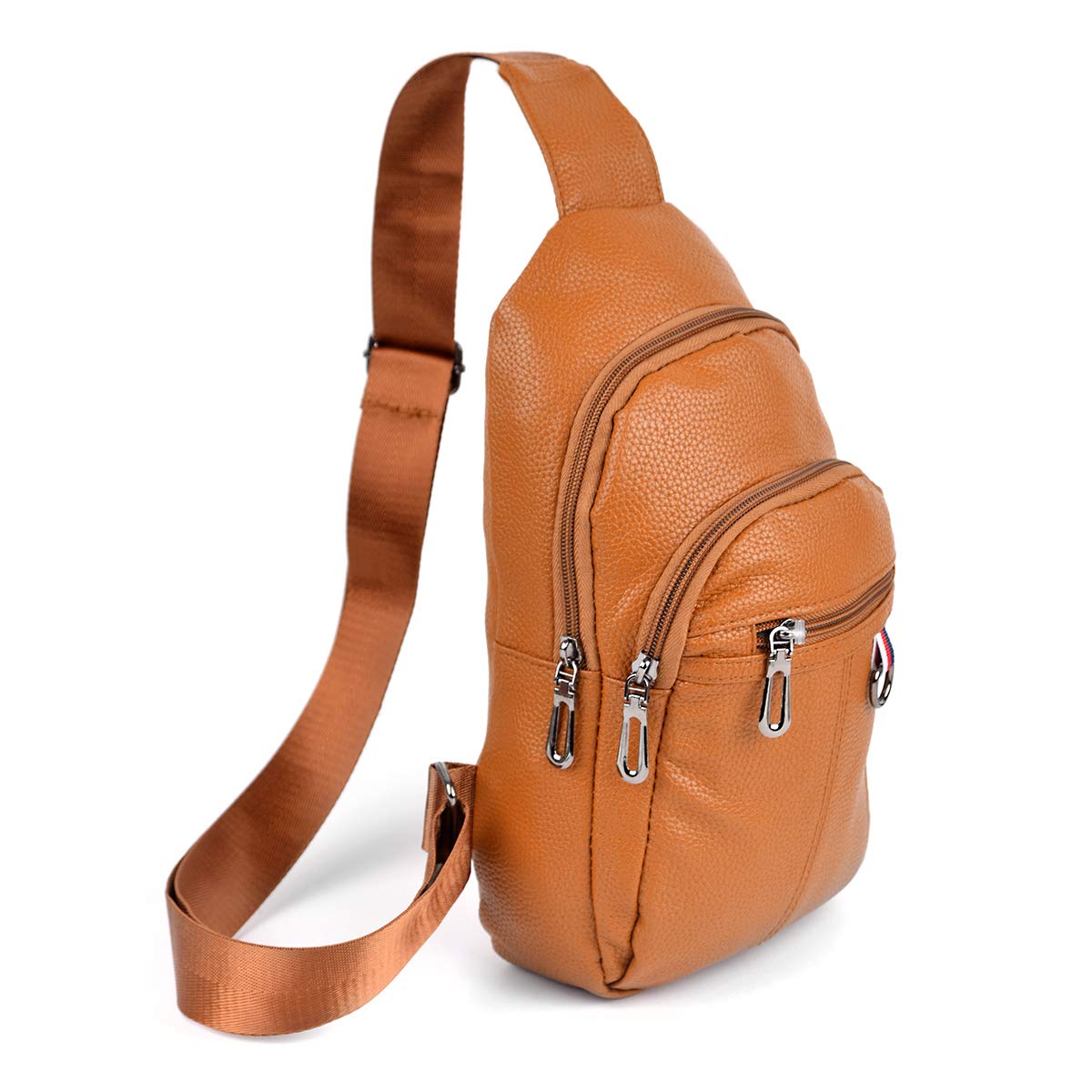 Premium WESTEND Synthetic Leather Crossbody Sling Backpack - Adjustable Shoulder Strap for Men & Women | Ideal for Travel, Work & Daily Commute