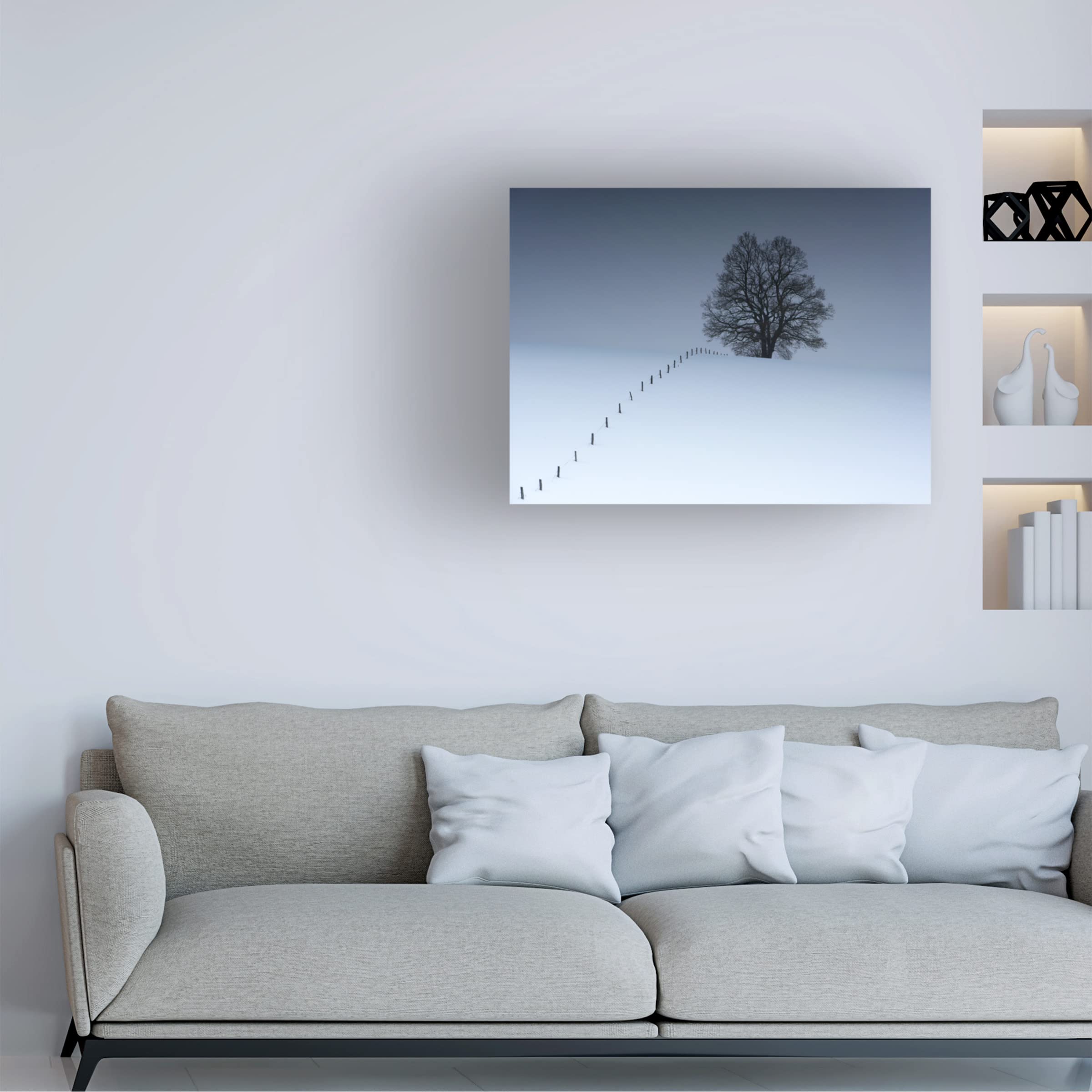 Trademark Fine Art 'Sequence' Canvas Wall Art by Alexej Schulz - Modern Abstract Painting for Living Room, Bedroom & Office Decor