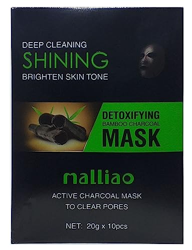 malliao Detoxifying Bamboo Charcoal Face Mask - Deep Cleansing & Pore Minimizing for Acne-Prone Skin | Perfect for Daily Skincare & Spa Nights