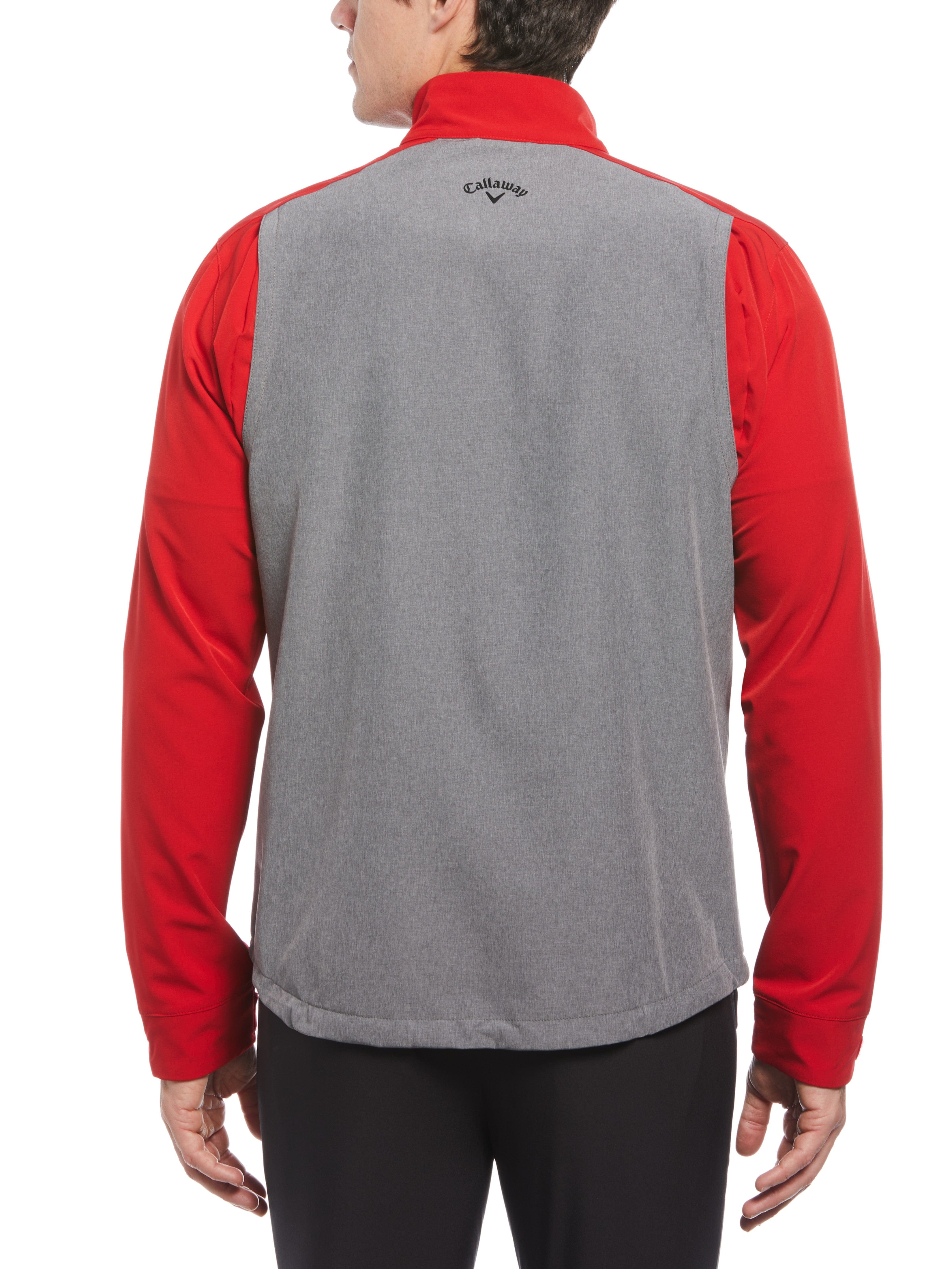 Men's Heathered Block Quarter Zip Golf Jacket - Lightweight Pullover for Golfing, Outdoor Sports & Casual Wear