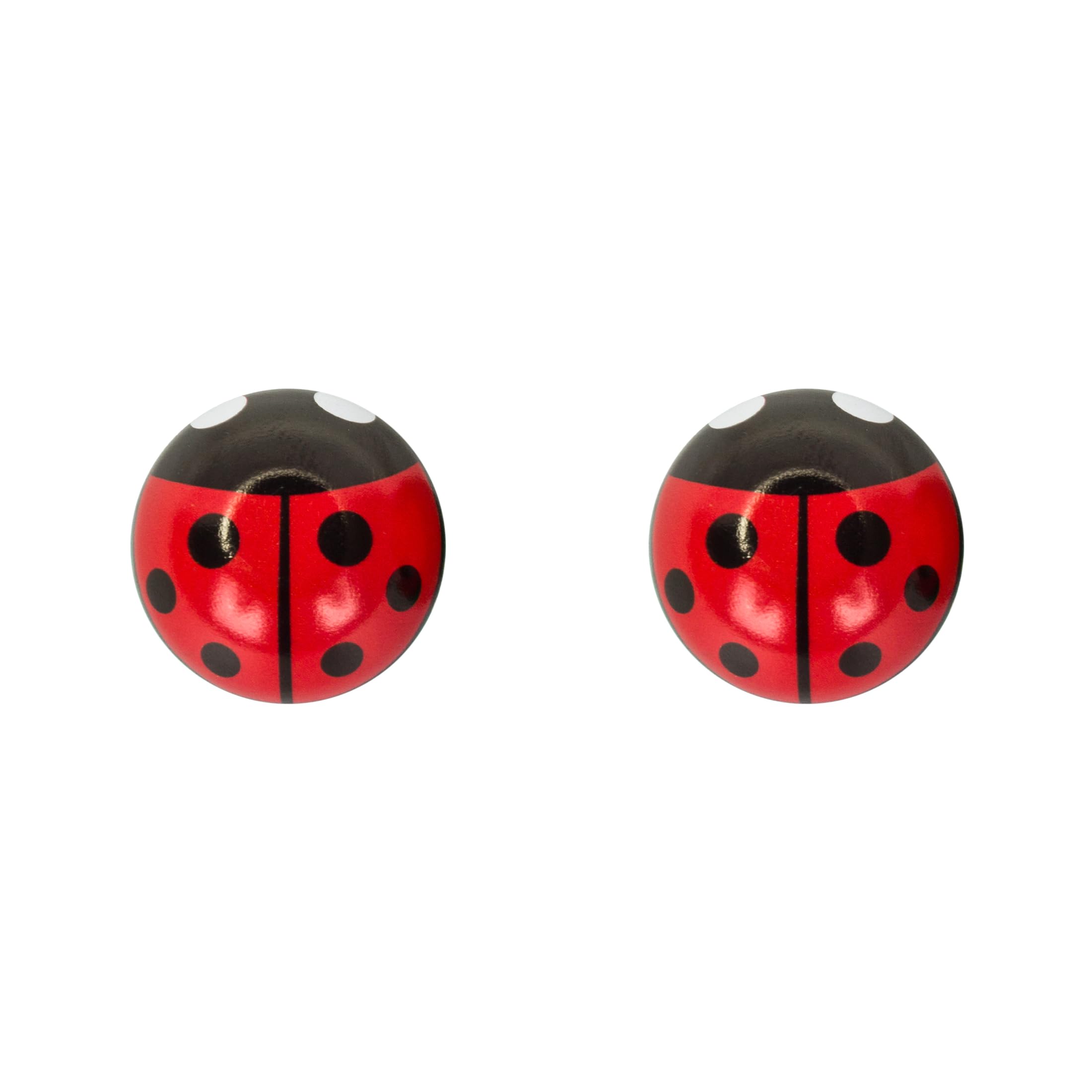 TRICK TOPS Lady Bug Valve Stem Caps - Red Car Tire Air Valve Covers for Cars, Trucks & Bikes - Cute Decorative Accessories for Women & Girls