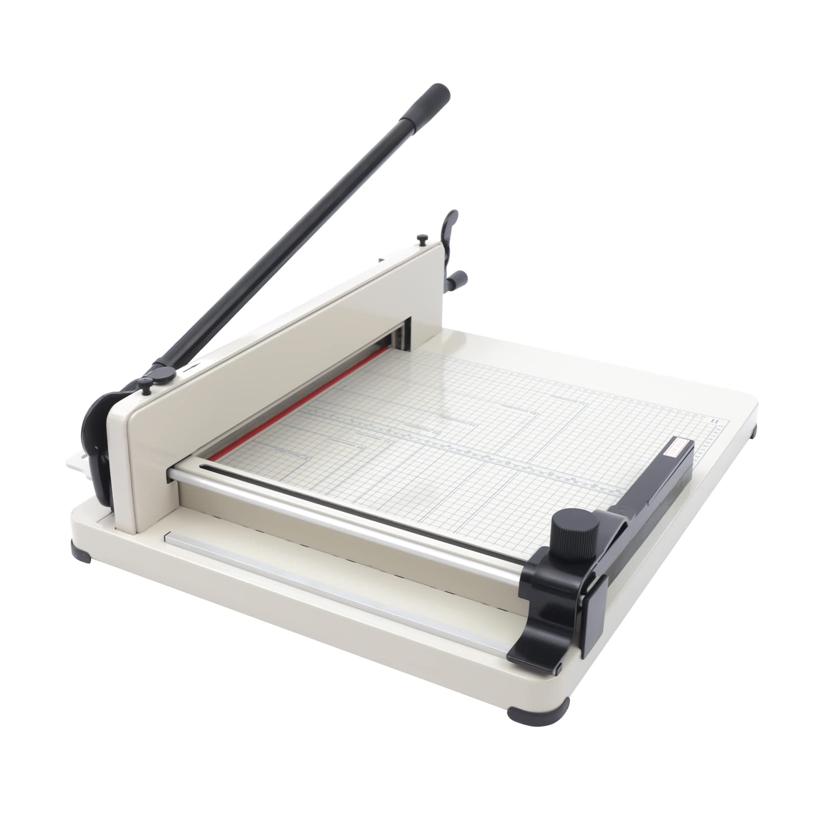 17 Inch Heavy Duty Guillotine Paper Cutter - A3 Paper Trimmer with 0.1-36mm Cutting Thickness for Cardstock, Fabric, PVC - Metal Base Office & School Paper Slicer - Perfect for Crafting, Scrapbooking & Office Document Cutting