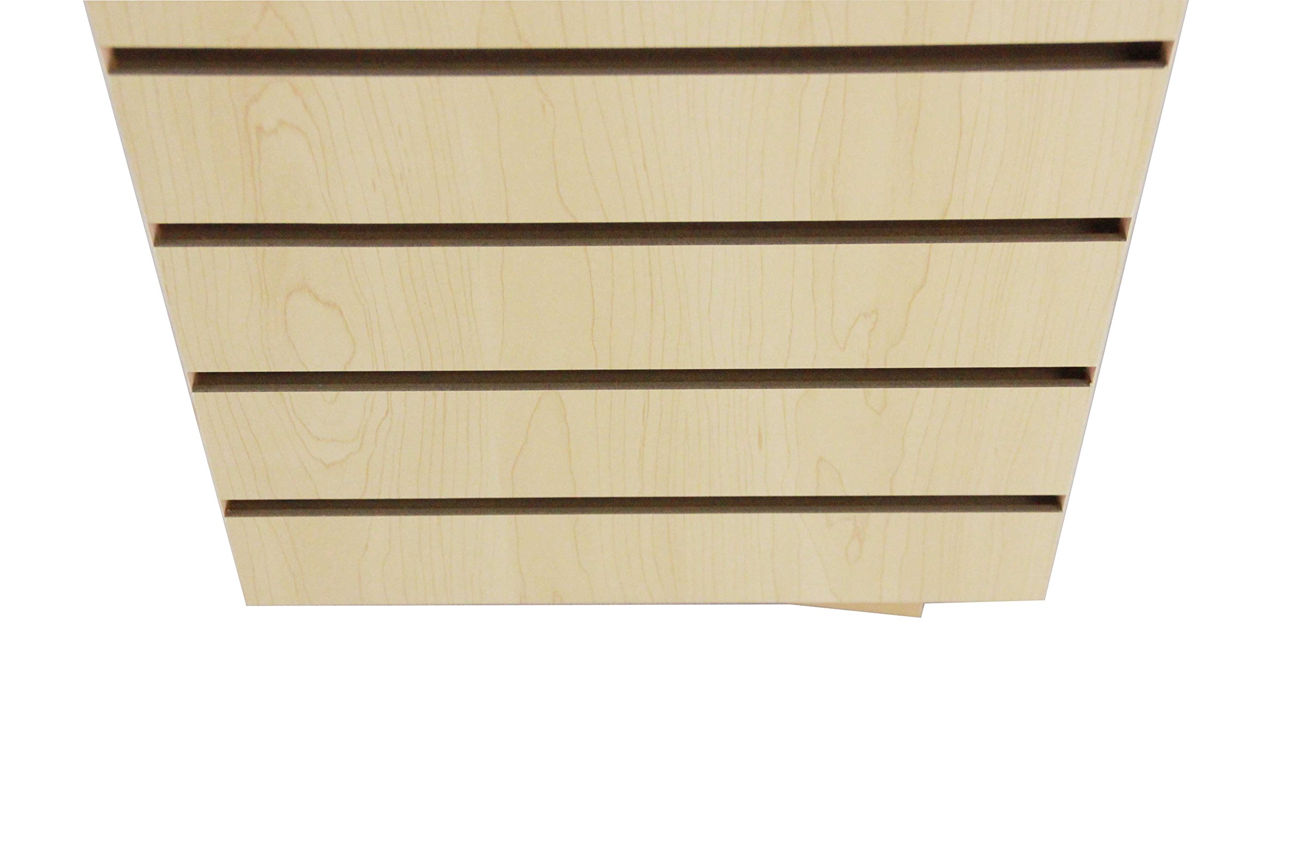 FixtureDisplays 4-Sided Slatwall Counter Spinner Display Rack - 360° Rotating Retail Merchandiser for Jewelry, Gifts, Cosmetics & Small Accessories - Perfect for Boutique, Mall Kiosk & Store Counter Display