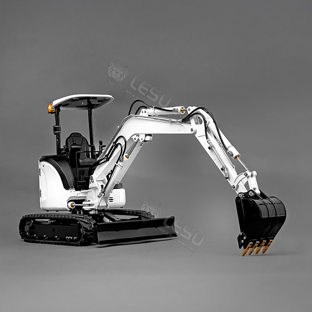 1/14 Scale Mini LESU RC Hydraulic Excavator PC30 - Metal Radio Controlled Digger Toy with Frsky X14 Radio, Sound System & Battery - Construction Site Simulation, Kids Play, Collector's Model