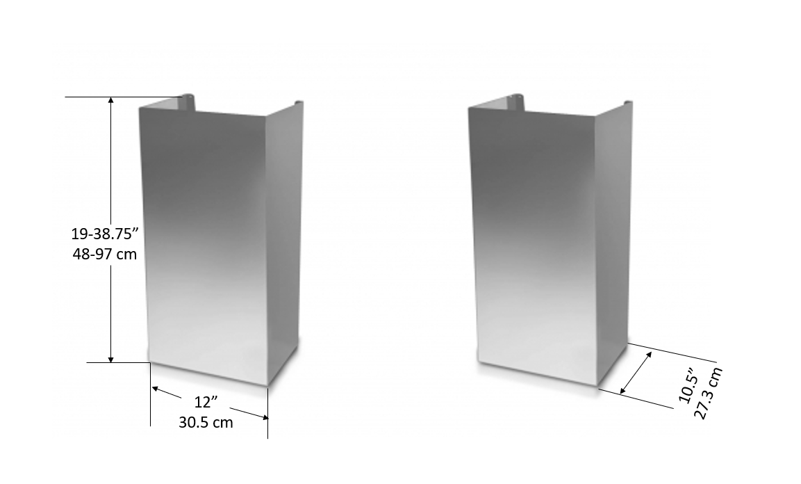 Premium Glass Chimney Set for Fireplace - Models GCP530, GCP536, GCL630, GCL636 - Perfect for Home Decoration and Cozy Winter Nights