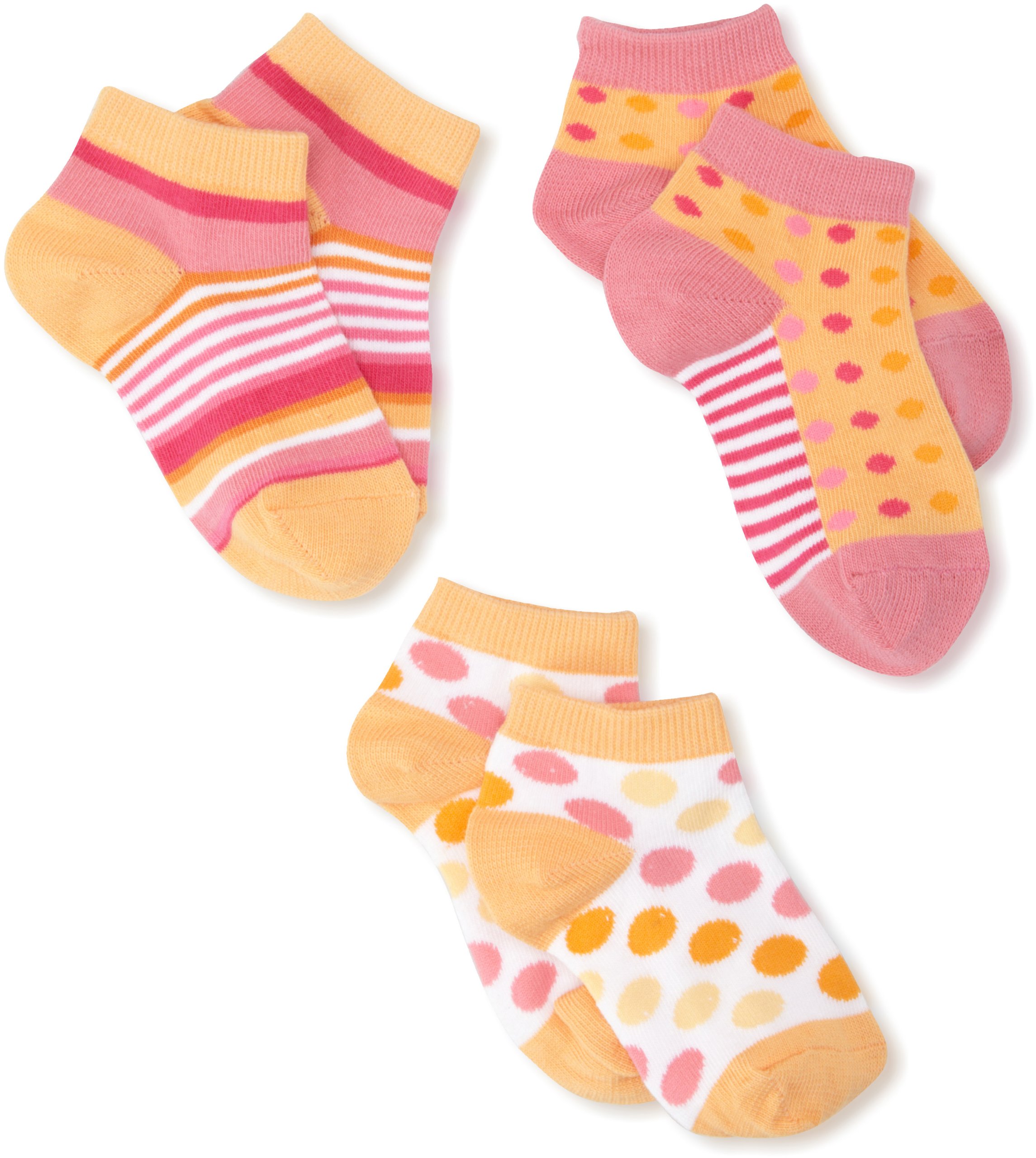Country Kids Girls Juicy Lucy Ankle Socks 3-Pack - Cute Cotton Crew Socks for School, Play & Everyday Wear