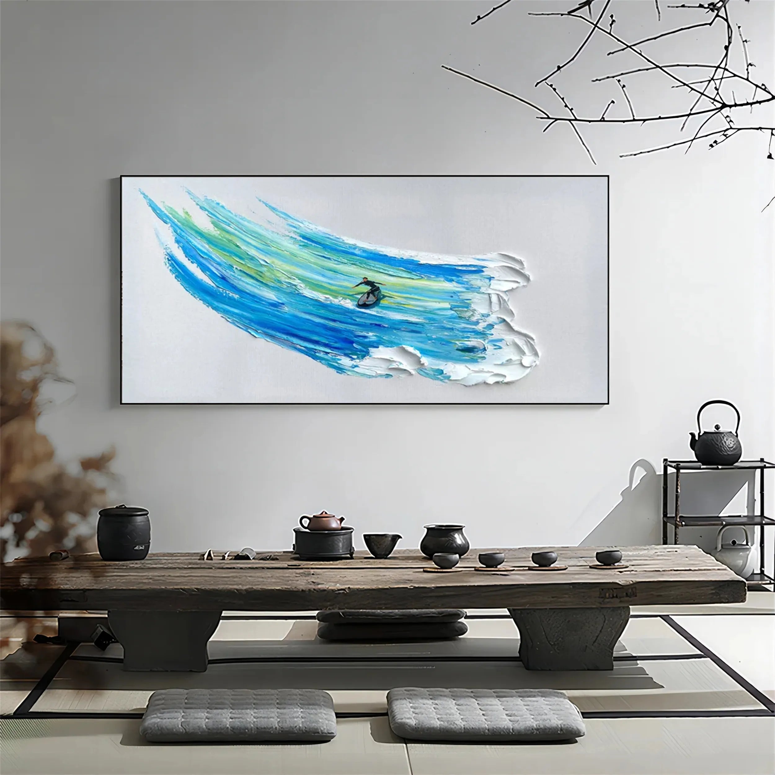 Ocean and Sky Painting #OS126 - Stunning Coastal Wall Art for Living Room, Bedroom & Office Decor
