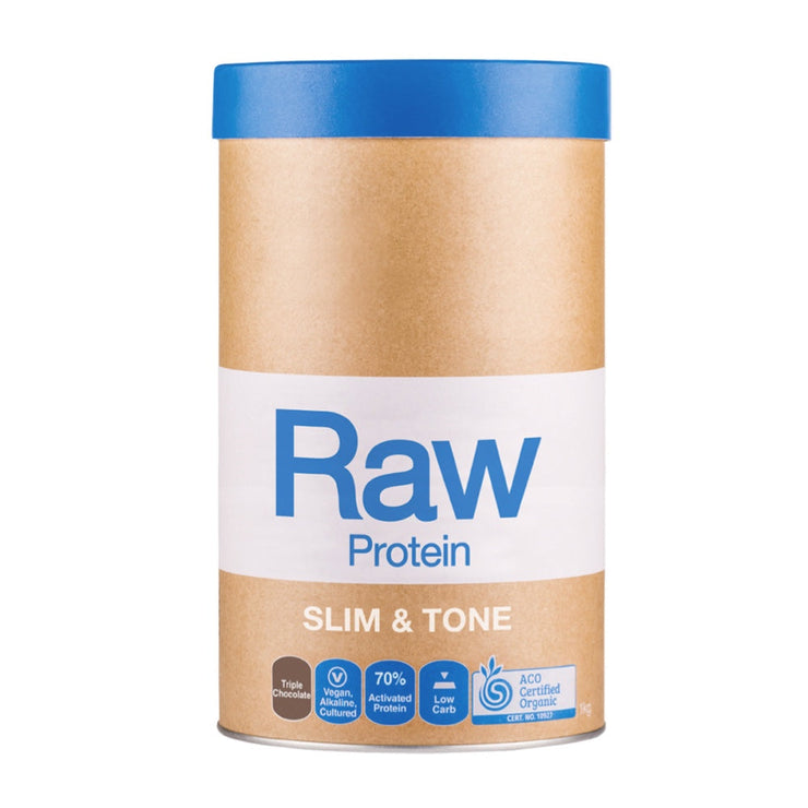 AMAZONIA Raw Protein Powder for Weight Loss - Triple Chocolate Flavor, 1kg - Supports Slimming & Toning - Ideal for Post-Workout, Smoothies & Healthy Baking