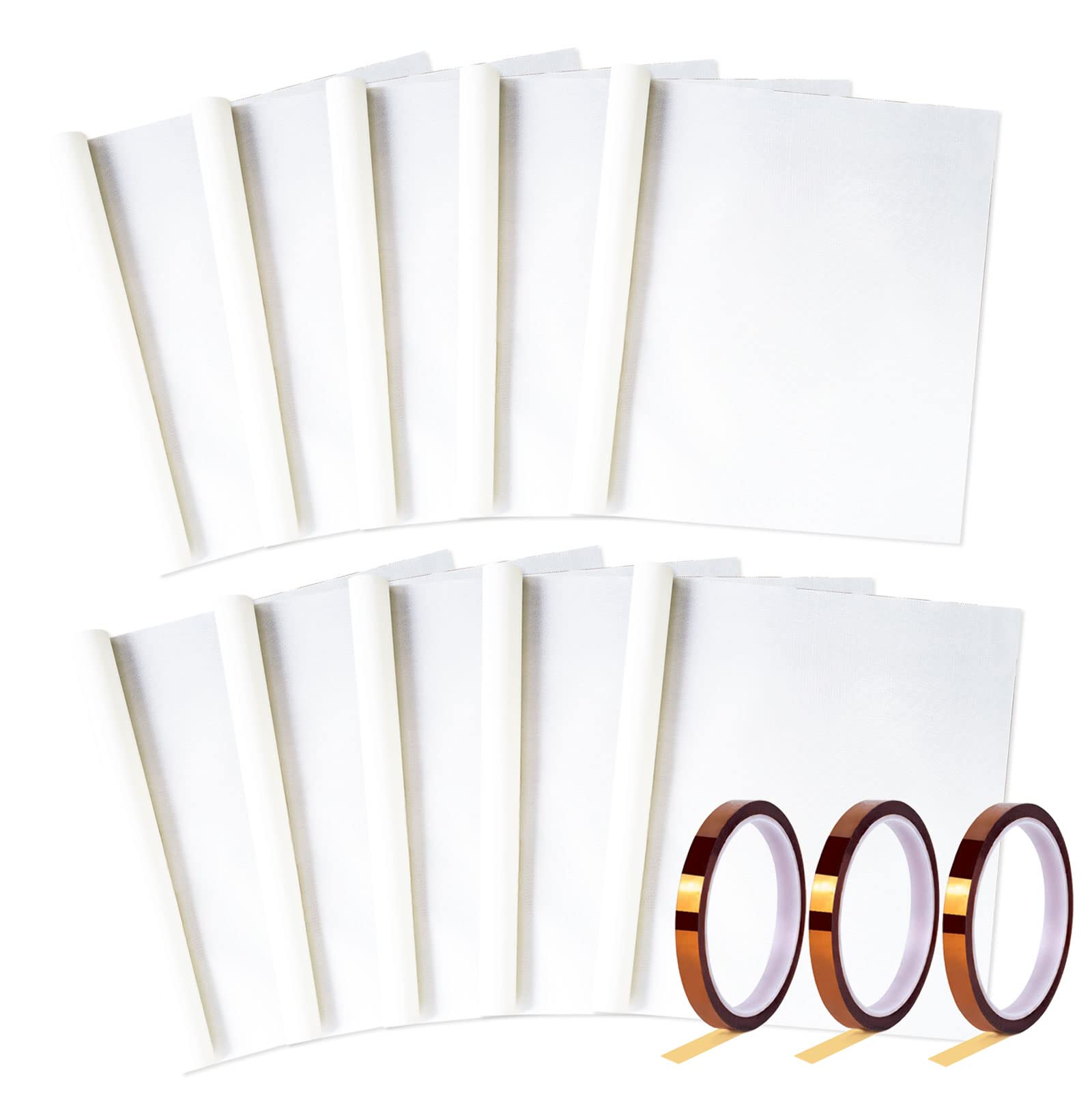 10 Pack PTFE Teflon Sheets 12