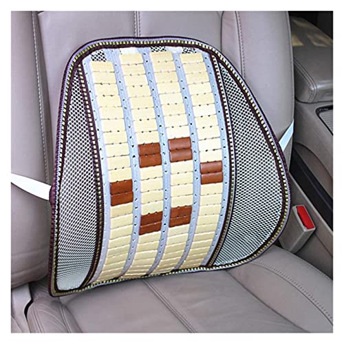 2 Pack Breathable Mesh Lumbar Support Cushion - Lower Back Pain Relief for Office Chair, Car Seat & Home Use | Ergonomic Backrest Pillow with Airflow Design (Creamy White, Universal Size) | Perfect for Long Work Hours, Road Trips & Back Comfort