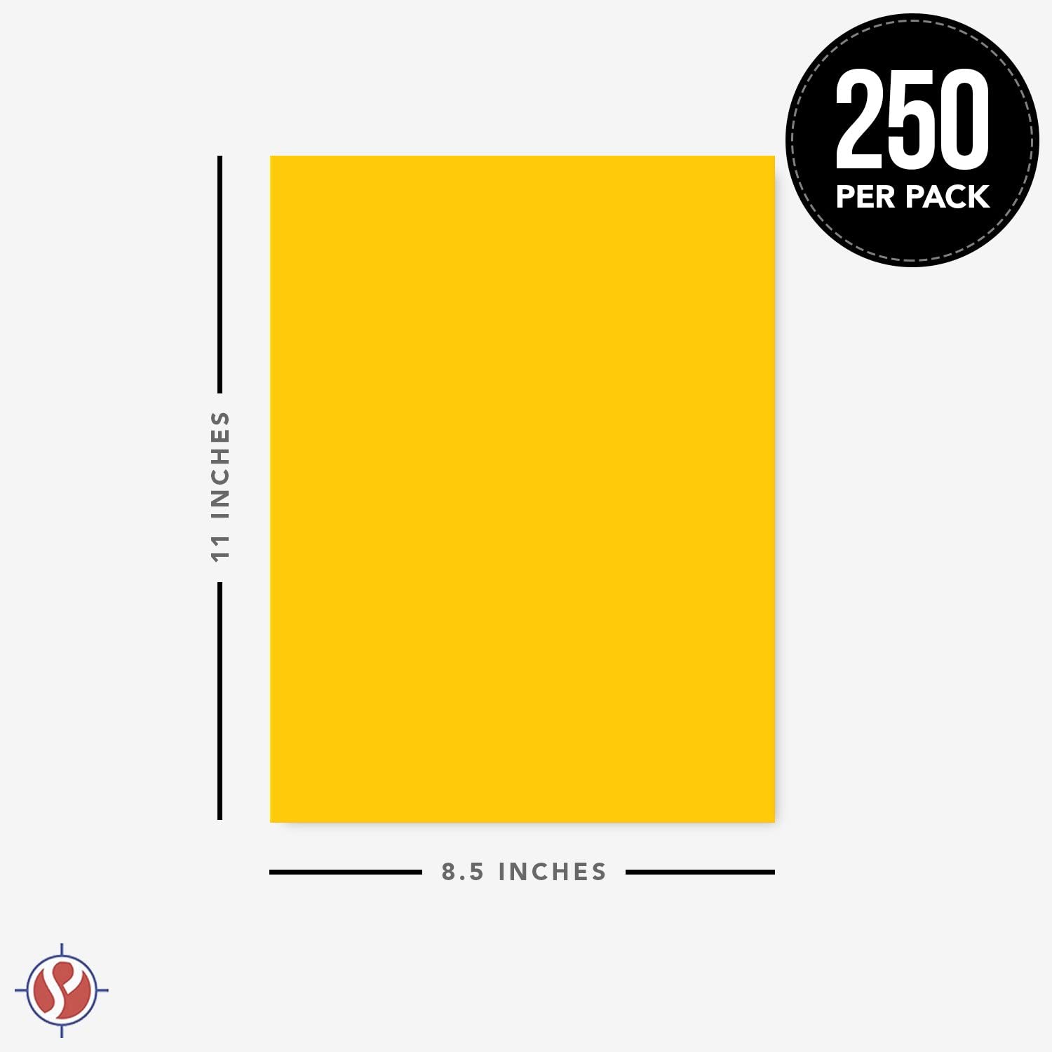 Premium Gold Colored Cardstock Paper - 65lb Medium Weight, 8.5 x 11 Inches, 250 Sheets | Acid-Free & Lignin-Free | Perfect for Scrapbooking, Invitations, Greeting Cards, School Projects & DIY Crafts | Vibrant Card Stock for Professional Printing & Creative Designs