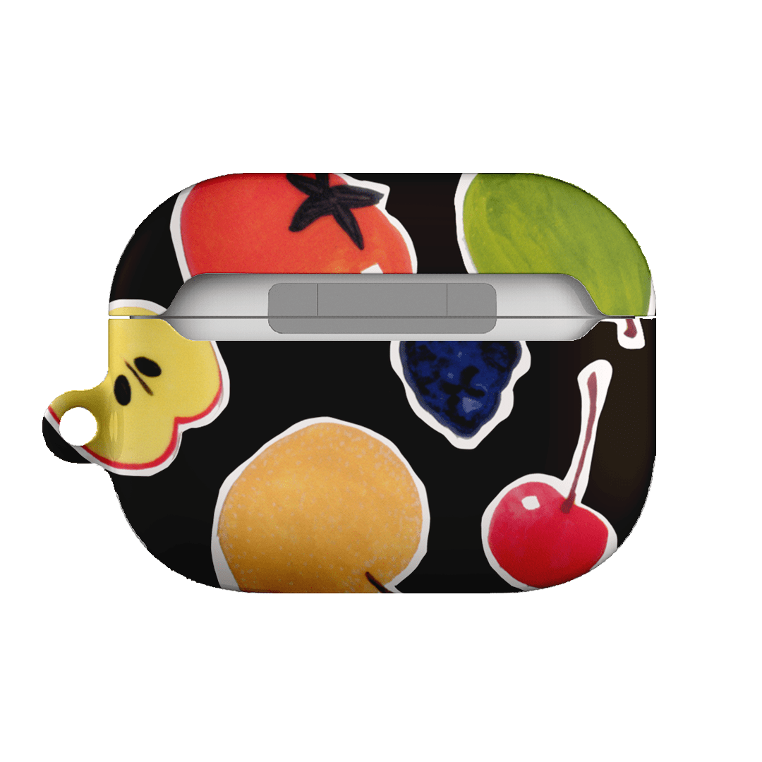 Premium AirPods Pro Case with Fun Fruit Stickers - Cute & Protective Cover for Apple AirPods Pro - Perfect for School, Work & Travel