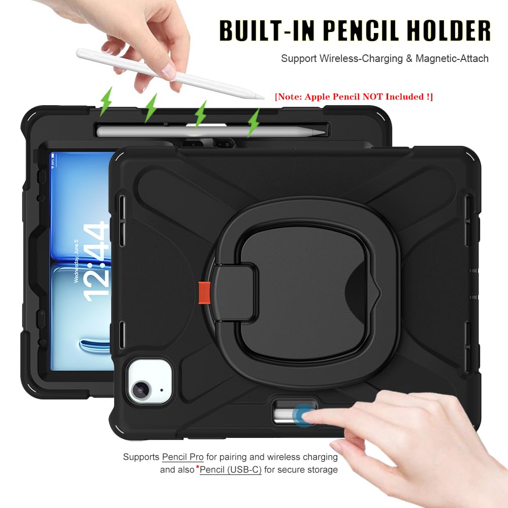 SCSVPN iPad Air 11 Inch Case M3/M2 (7th/6th Gen 2025/2024) & iPad Air 5th/4th Gen 10.9