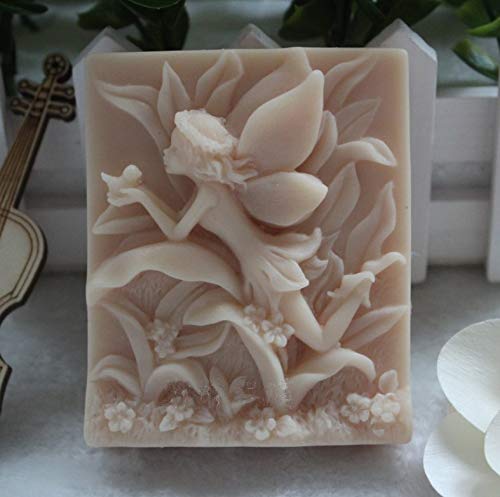 Angel Girl Silicone Soap Mold - Butterfly Flower Fairy Soap Making Kit for Handmade Soap Crafts, DIY Bath & Body Decorations - Perfect for Gifts, Party Favors & Home Spa