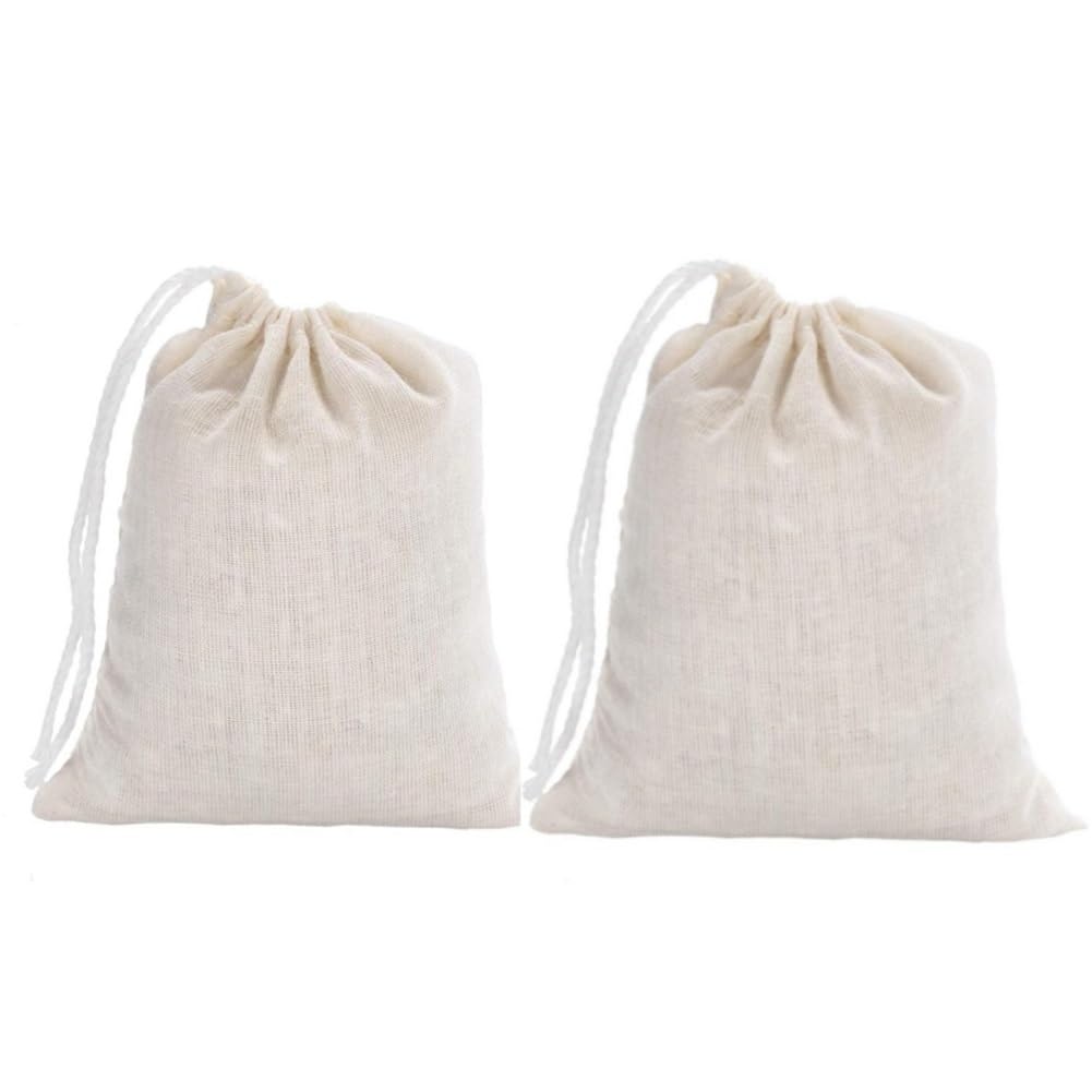 50PCS Drawstring Cotton Muslin Bags - 5x7 Inch Natural Fabric Favor Bags for Wedding, Party, Christmas, Tea, Jewelry & DIY Crafts - Perfect for Gift Wrapping, Party Favors & Small Item Storage