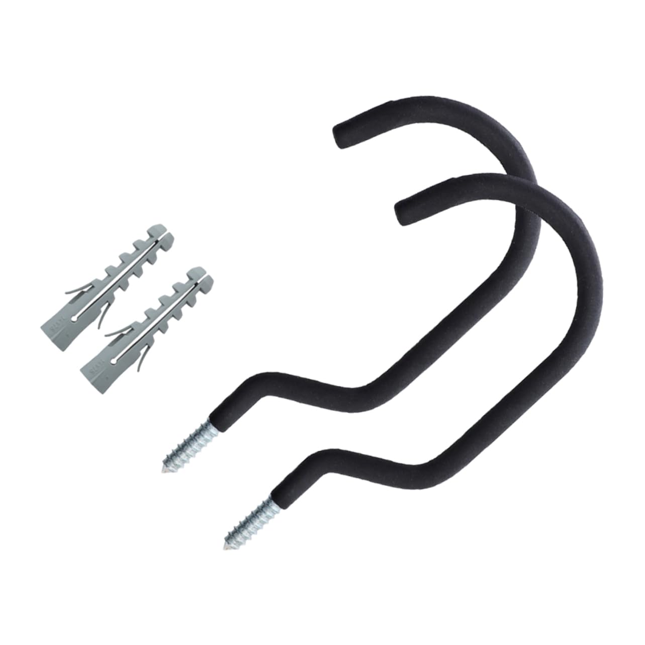 Foldable Bike Hooks - 2 Pack Heavy Duty Steel Wall Mount for Bicycle Storage & Clothes Hanging | Space Saving Solution for Garage, Bedroom & Apartment Organization