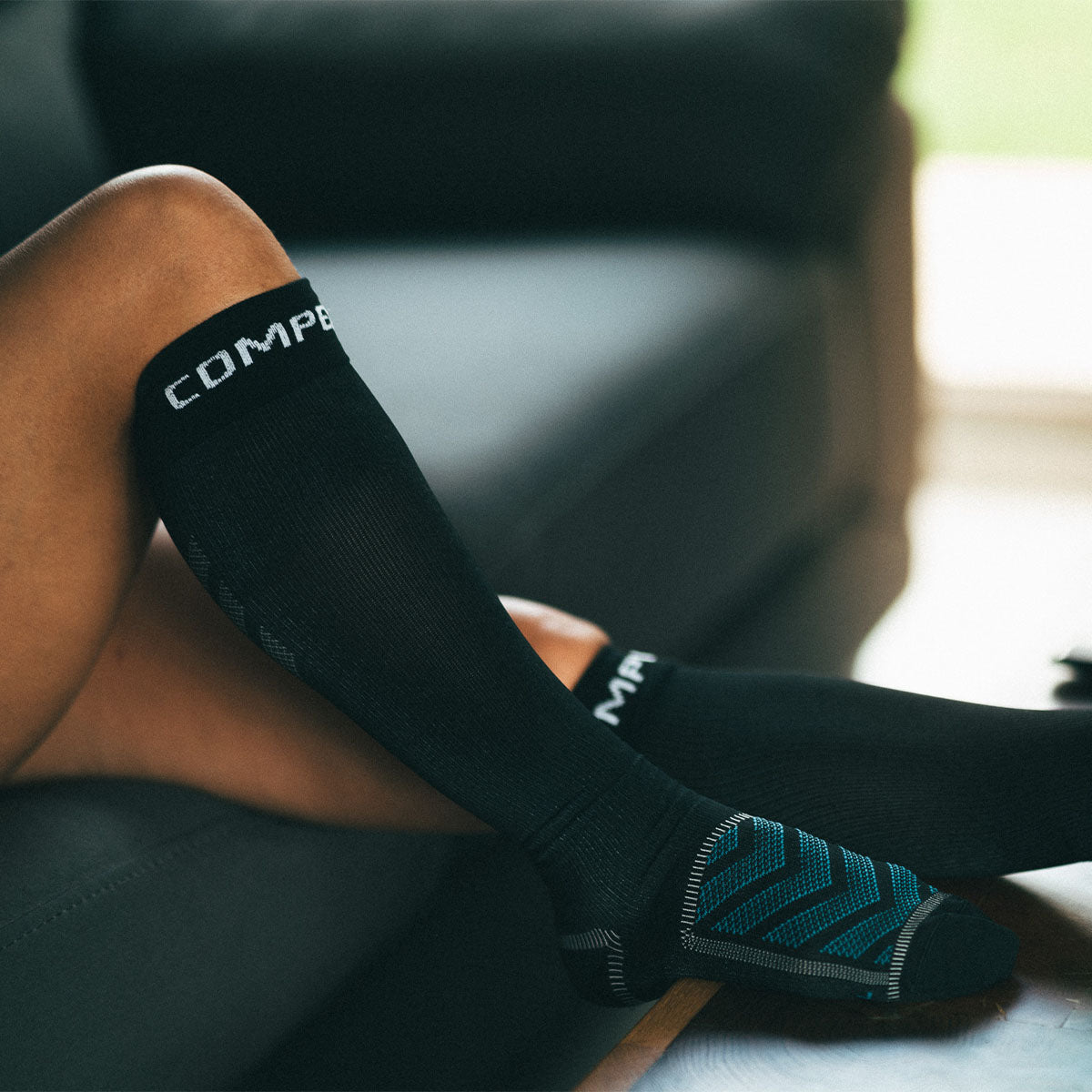Compression Recovery Socks for Women & Men - Improve Circulation & Reduce Swelling - Best for Post-Workout, Travel & Medical Support