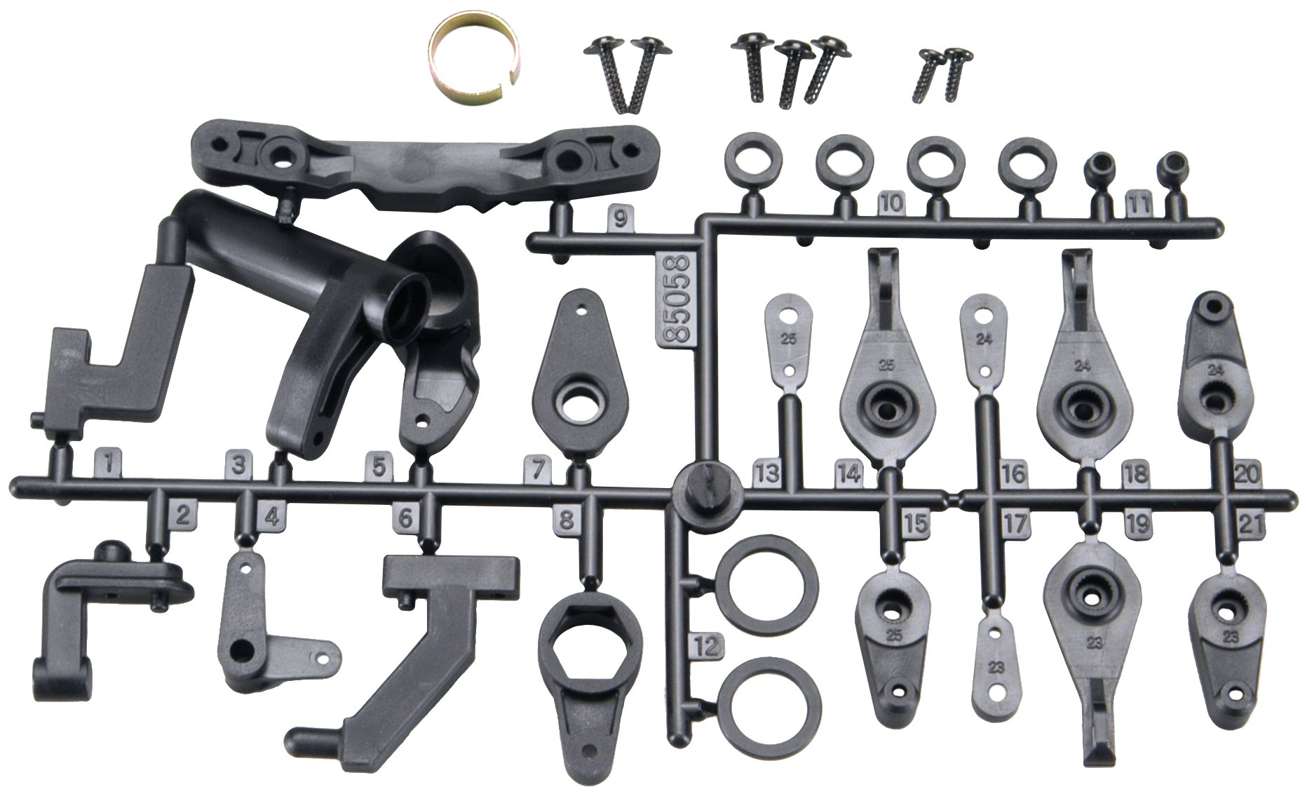 85058 Heavy Duty Steering Crank and Servo Saver Set for RC Cars - Durable Aluminum Alloy Upgrade Parts for Crawlers, Buggies & Off-Road Vehicles (Perfect for Rock Crawling, Racing & Off-Road Adventures)