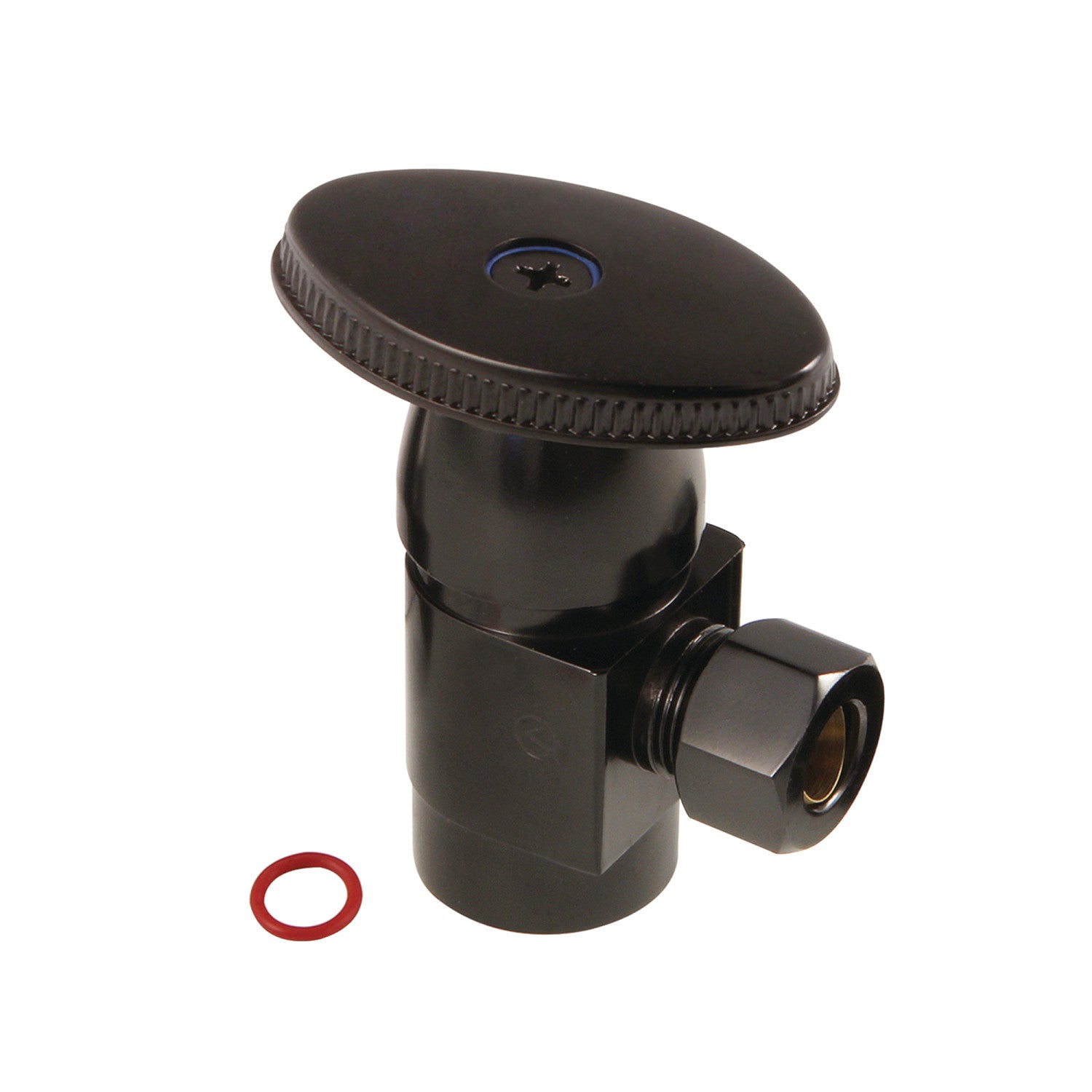 Americana CD43305VA 1/2 Inch FIP x 3/8 Inch O.D. Anti-Seize Deluxe Quarter-Turn Ceramic Disc Angle Stop Valve - Oil Rubbed Bronze - Perfect for Kitchen, Bathroom & Plumbing Repairs