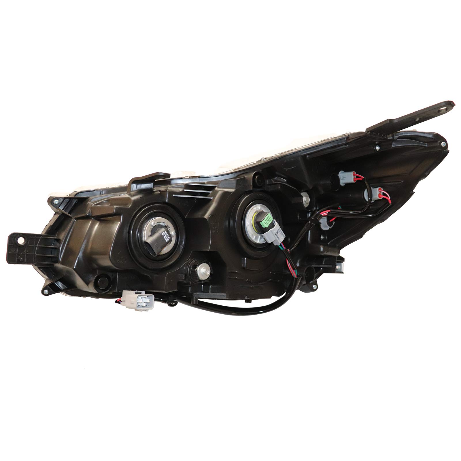 2012-2014 Subaru Impreza & XV Crosstrek Right Passenger Side Headlight Assembly - Halogen Black Housing Headlamp Replacement for Improved Night Driving Safety