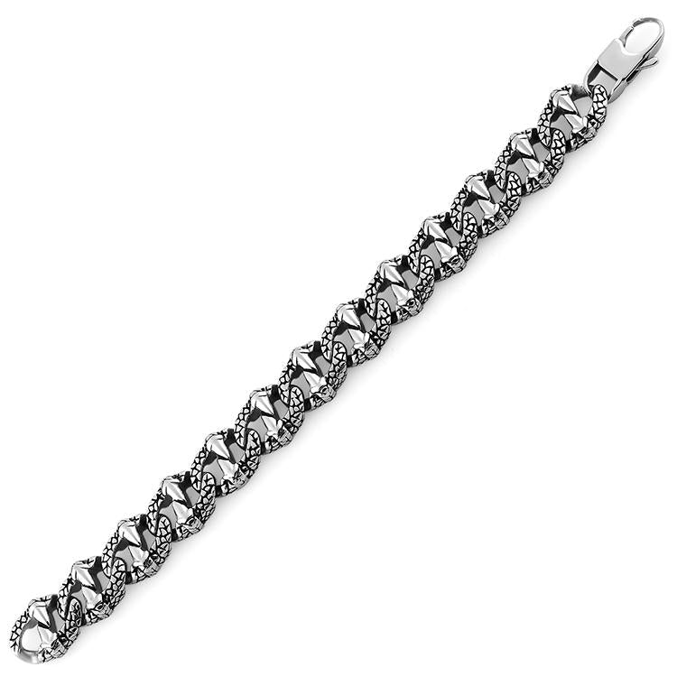 Stainless Steel Reptile Claw Marina Chain Bracelet for Women - Trendy Gothic Jewelry for Parties, Halloween & Everyday Wear