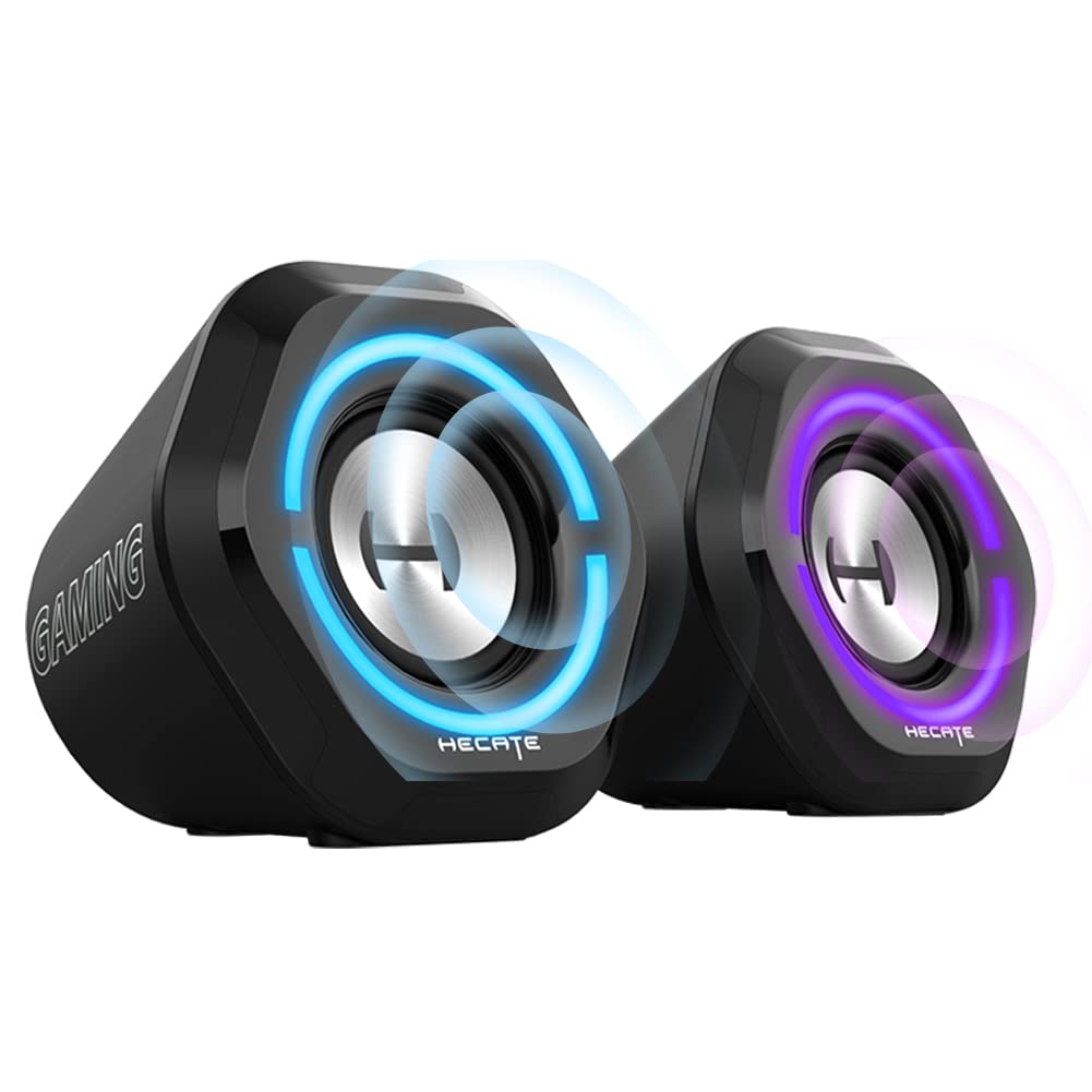Edifier G1000 USB-Powered Bluetooth 5.3 PC Gaming Speakers with RGB Lights - Wireless Computer Speakers for Desktop, Laptop & Mobile Phone via USB/3.5mm Aux/Bluetooth - Perfect for Gaming, Music & Home Office Setup
