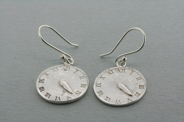 Sterling Silver Clock Earrings for Women - Elegant Vintage Timepiece Jewelry - Perfect for Parties, Gifts & Everyday Wear