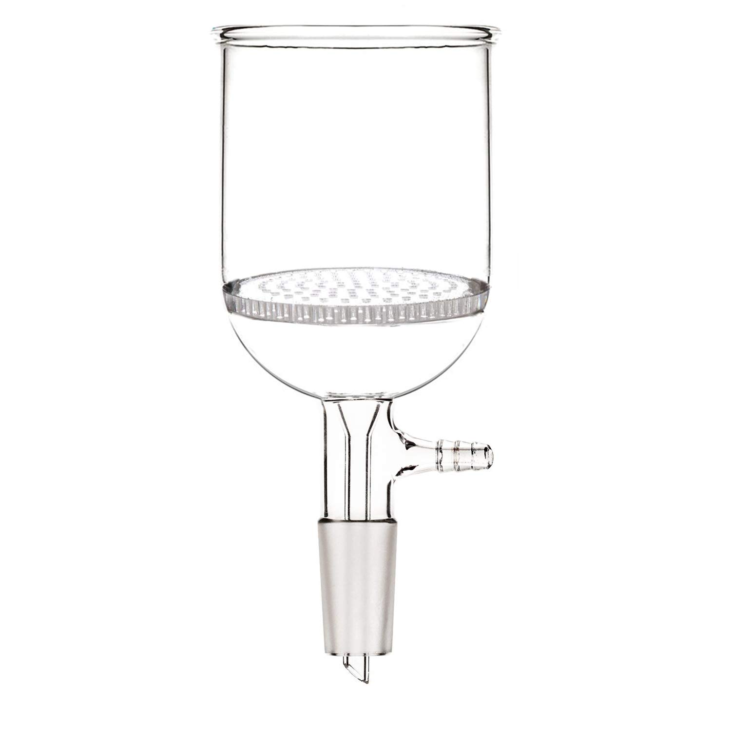 600ml 24/40 Glass Buchner Funnel with 90mm Pore Plate - Premium Lab Glassware for Vacuum Filtration in Chemistry & Scientific Experiments