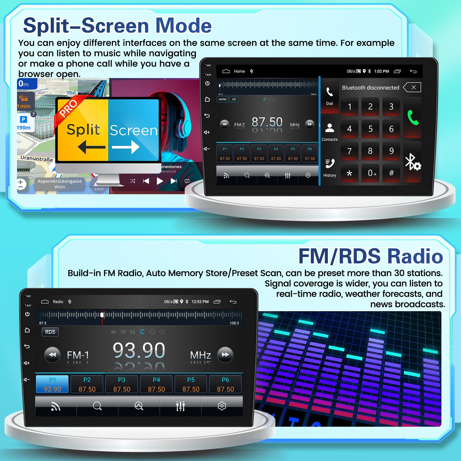 Jeep Wrangler 4-Door Android 13 Car Stereo (2007-2010 Models) - 9