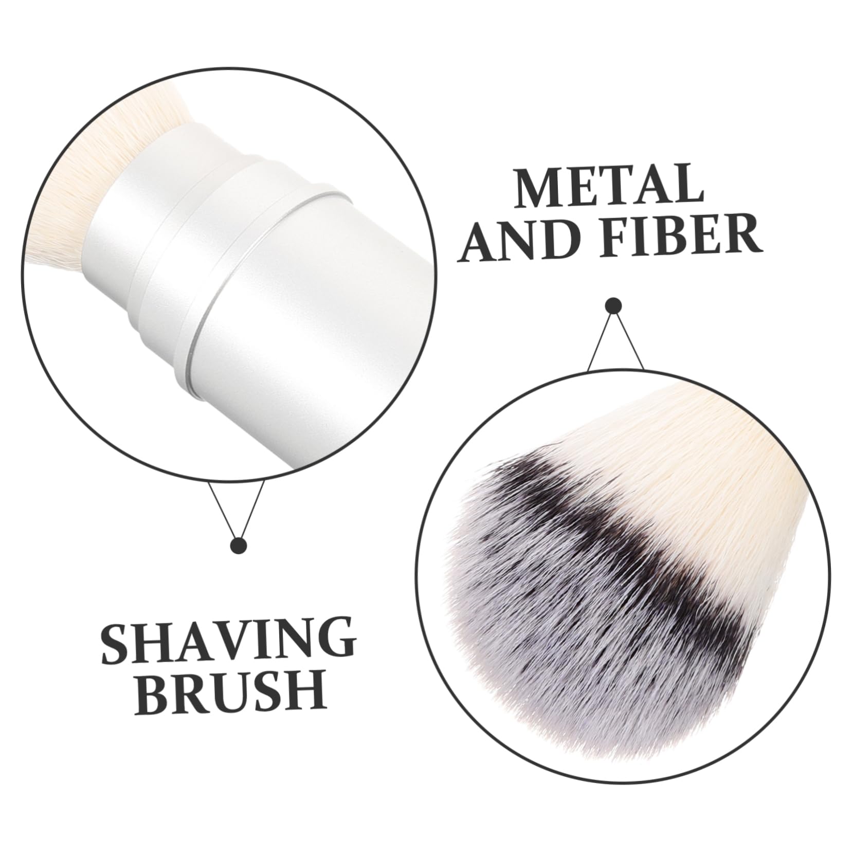 Premium Men's Shaving Brush - Travel Beard Brush with Soft Synthetic Bristles for Smooth Shaving | Ideal for Home & Travel Use, Grooming Kit Essential, Perfect Gift for Men