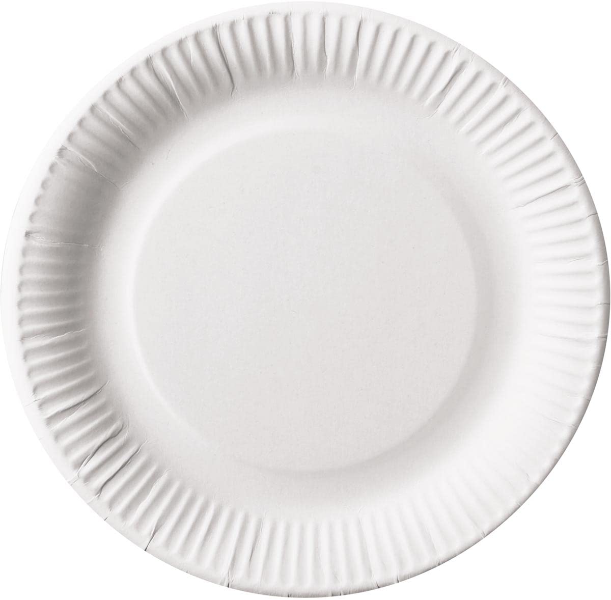100% Biodegradable White Round Paper Plates - 23cm Diameter, Pack of 100 | Eco-Friendly Disposable Snack Plates for Parties, Picnics & Events | Made from Fresh Fibre Cardboard