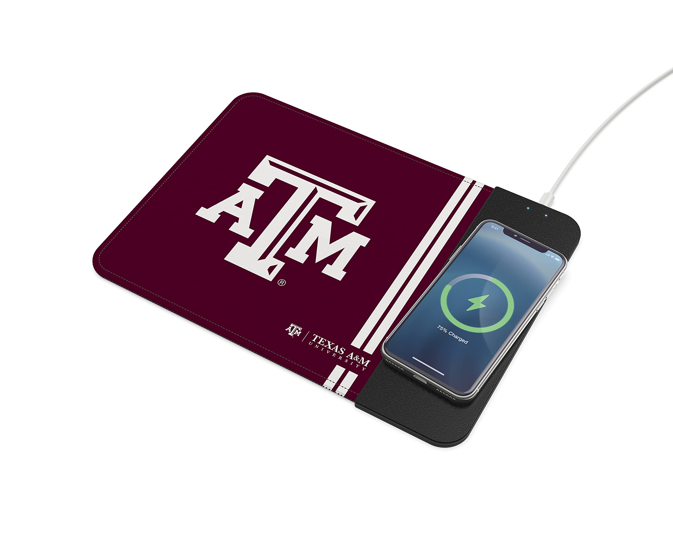 SOAR NCAA Unisex Wireless Charging Mouse Pad with Fast Qi Charging - Perfect for Office, Gaming & Home Desk Setup