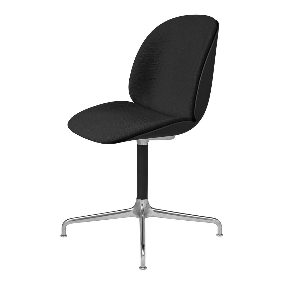 Ergonomic Beetle Meeting Chair with Aluminum 4-Star Swivel Base & Front Upholstery - Perfect for Office, Conference Rooms, and Home Workspaces