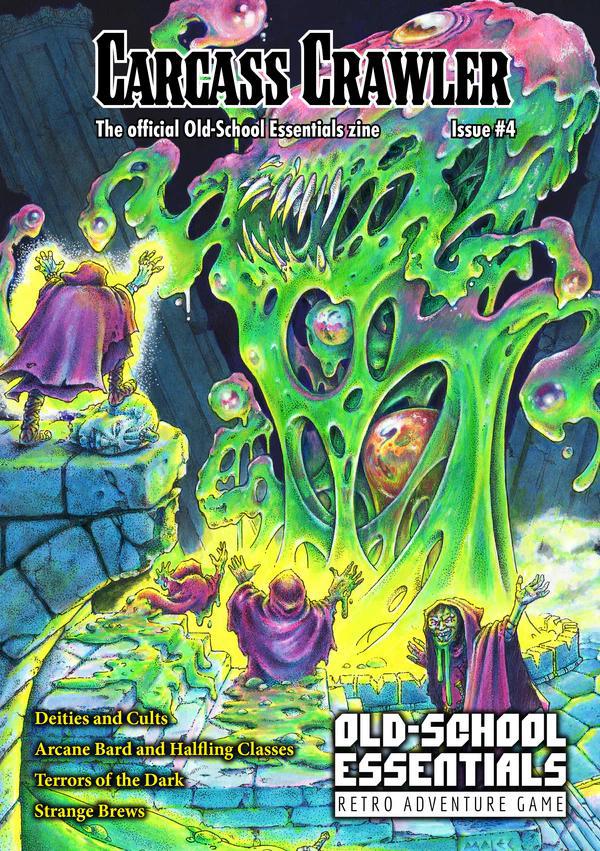 Old School Essentials Zine - Carcass Crawler Issue #4 | Tabletop RPG Adventure Module | Perfect for Dungeons & Dragons Campaigns & Fantasy Roleplaying Games