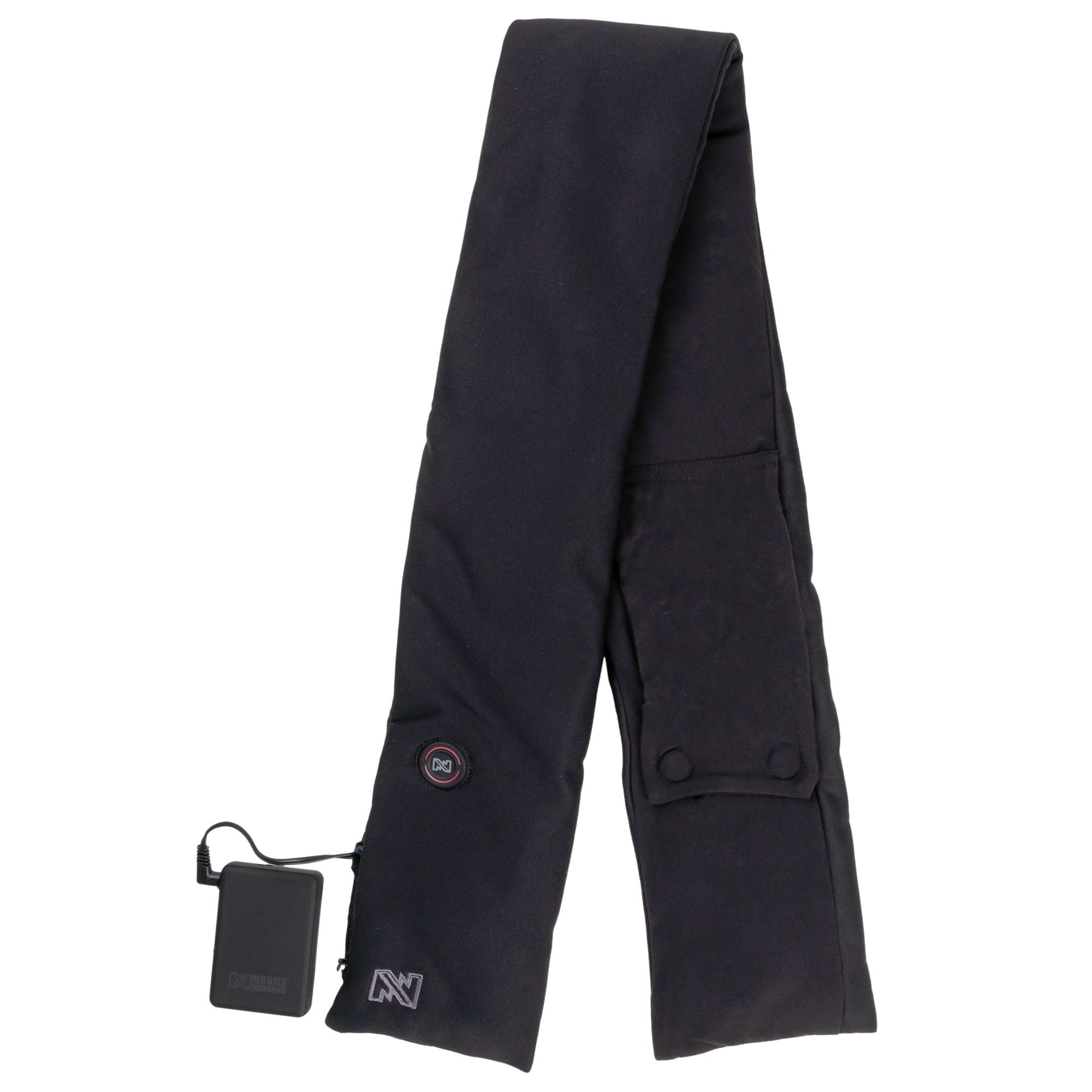 Unisex Heated Scarf - 7.4V Electric Warming Scarf for Winter, Black One Size - Perfect for Outdoor Activities, Commuting & Cold Weather Comfort