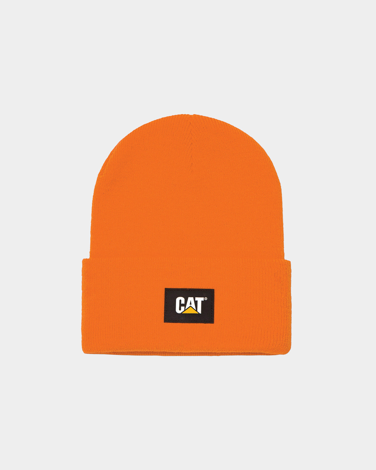 CAT LABEL CUFF BEANIE - Warm Knit Winter Hat for Men & Women - Perfect for Cold Weather, Outdoor Activities, and Street Fashion